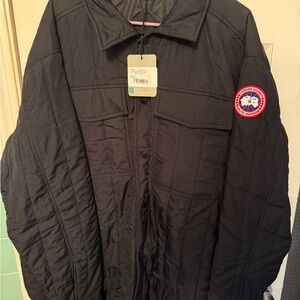 Canada Goose Men's Dark Quilted Puffer Jacket